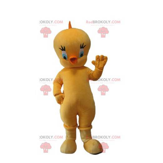 Mascote de Titi, o famoso canário amarelo dos Looney Tunes -