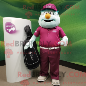 Magenta Golf Bag mascot...
