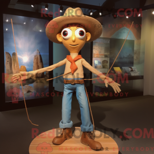 Tan Tightrope Walker maskot...