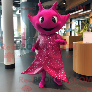 Magenta Stingray maskot...