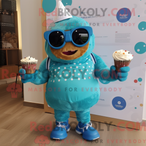 Turkis Cupcake maskot...