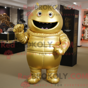 Gold Bbq Ribs mascot...