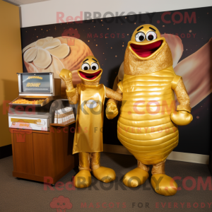 Gold Bbq Ribs mascot...