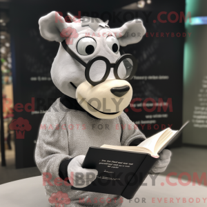 Gray Jersey Cow mascot...