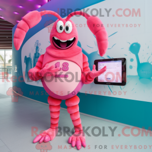 Pink Lobster Bisque maskot...