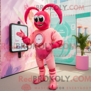 Pink Lobster Bisque maskot...