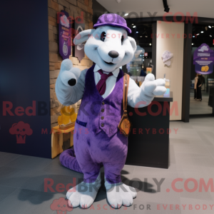 Purple Ermine mascot...