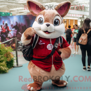 Maroon Chinchilla mascot...
