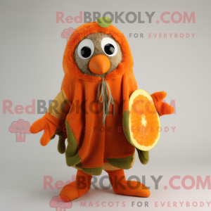 Orange Kiwi maskot kostume...