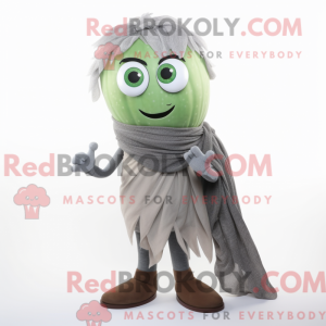 Grå melon maskot kostyme...