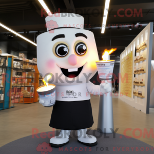 White Scented Candle mascot...