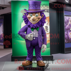 Lilla Leprechaun Hat maskot...