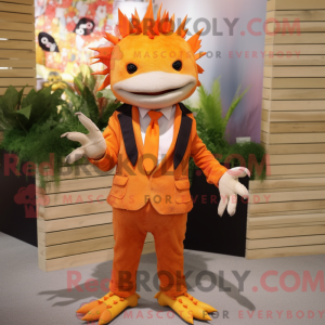 Costume mascotte d Axolotls...