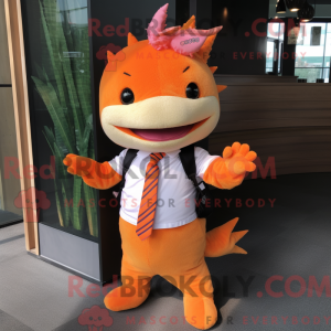 Oransje Axolotls máscara de...