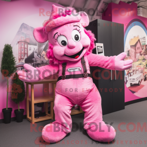 Pink Contortionist maskot...