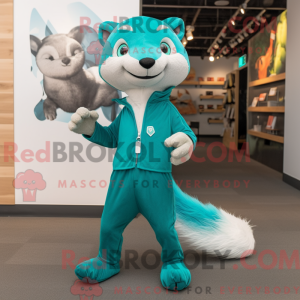 Blågrønn Weasel máscara de...