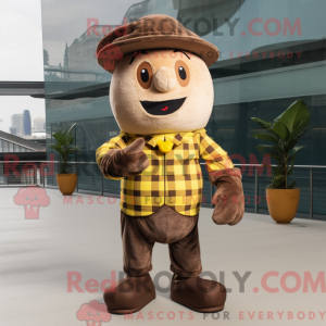 Brown Baa-mascottekostuum...