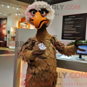 Brown Ostrich mascot...