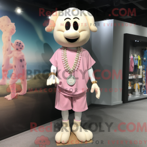 Crèmeroze mascottekostuum...