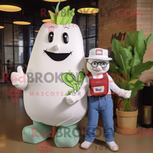 White Beet maskot drakt...