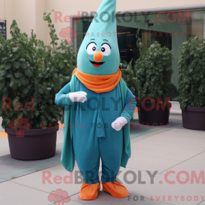 Teal Carrot Maskottchen...
