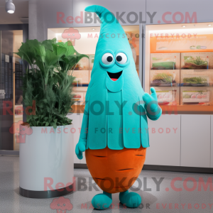 Postava maskota Teal Carrot...