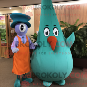 Postava maskota Teal Carrot...