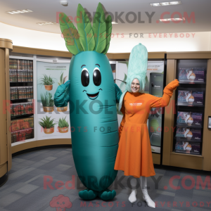 Teal Carrot Maskottchen...
