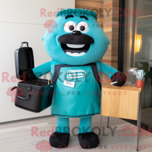 Postava maskota Teal Bbq...