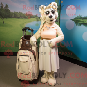 Kremowa torba golfowa...