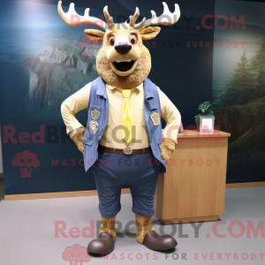 Máscara de Elk Gold coberta...