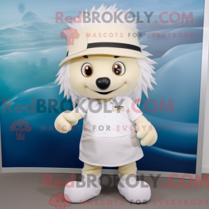 White Hedgehog mascot...