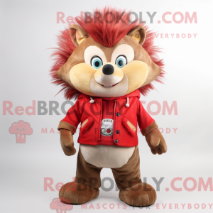 Red Hedgehog mask kostyme...