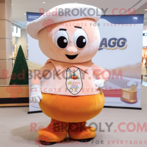 Peach Lasagne-maskot kostym...
