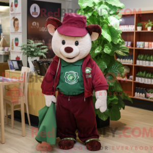 Maskotdraktfigura Maroon...
