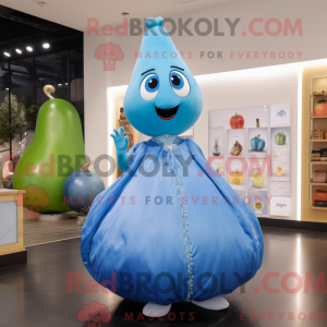Blue Pear-mascottekostuum...