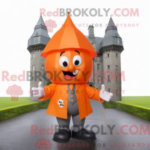 Orange Irish Castle maskot...