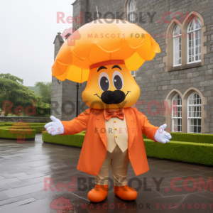 Orange Irish Castle mascot...