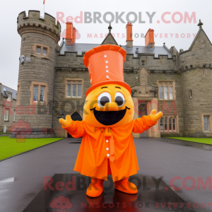 Orange Irish Castle maskot...
