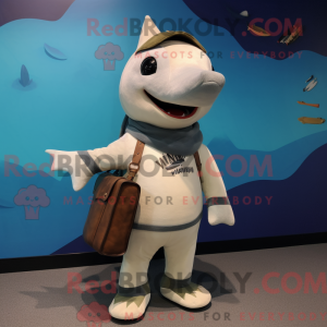 Cream Swordfish mascot...