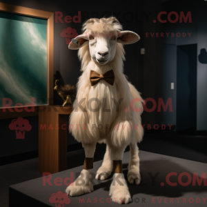 Tan Angora Goat mask drakt...