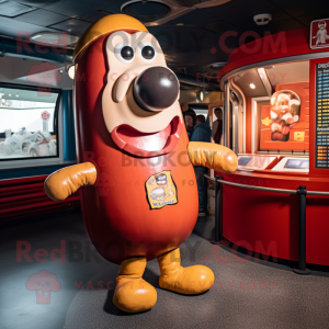 Rust Hot Dog mascotte...