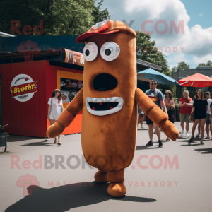 Rust Hot Dog maskot kostym...