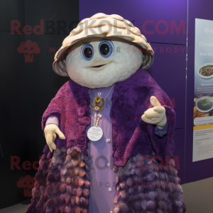 Purple Oyster mascotte...