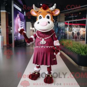 Postava maskota Maroon Cow...