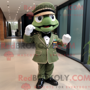 Beige Green Beret mascot...