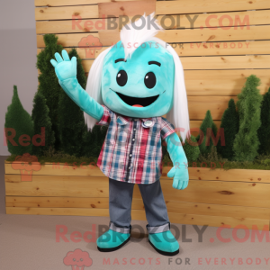 Costume de mascotte de Cyan...