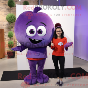 Postava maskota Purple Plum...