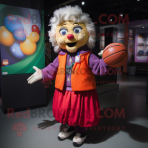 nan Juggle mascot costume character dressed with a Coat and Headbands