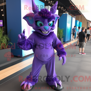 Purple Gargoyle mascot...